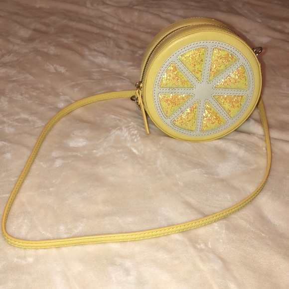 Kate Spade ♠️ Micha clutch lemon leather crossbody - Picture 7 of 8